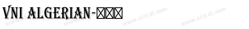 VNI Algerian字体转换